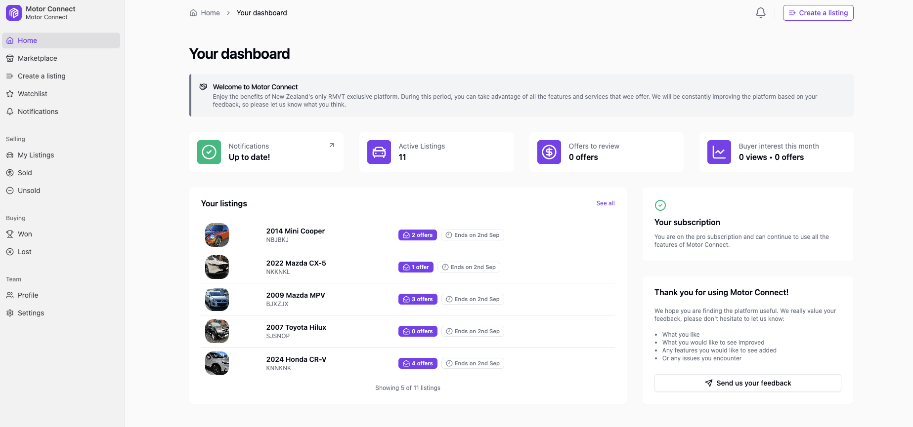 shadcn landing page